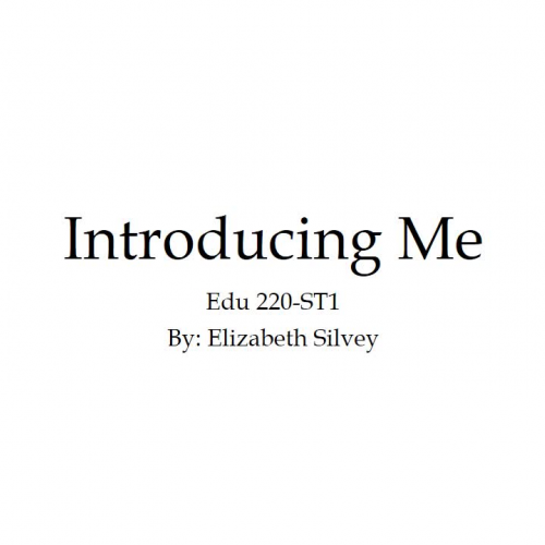 Introducing  Me 