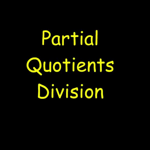 Partial Quotients Divsion