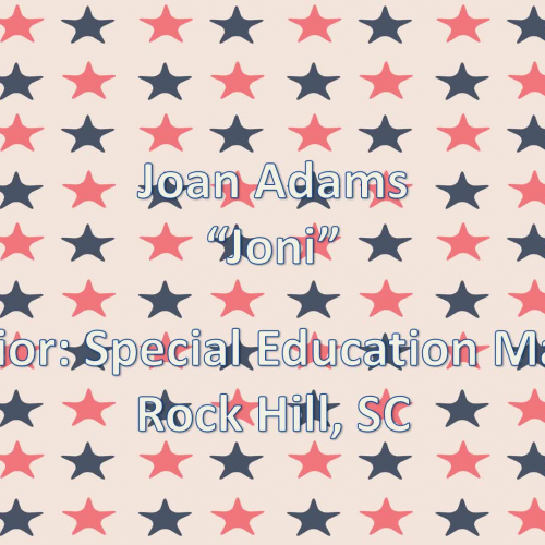 Joni Adams- Introduction Video