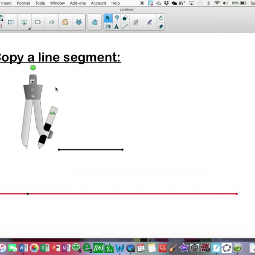 Copy a line segment construction