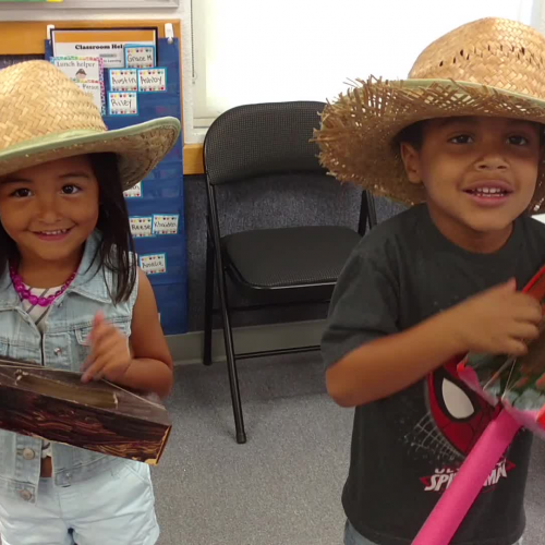 children sing to singing sophie