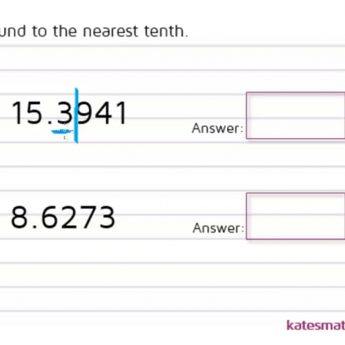 Rounding to the nearest tenth.