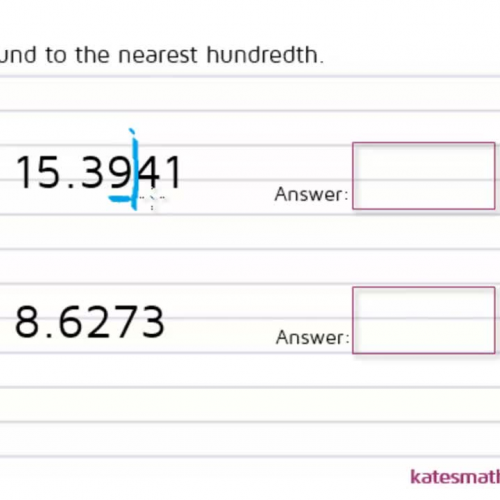 Rounding to the nearest hundredth