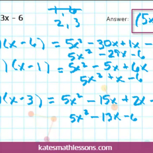 Factoring Quadratics with Leading Coefficient Not 1