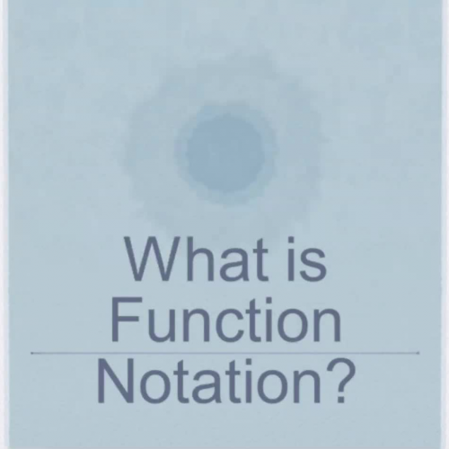 Function Notation Notes