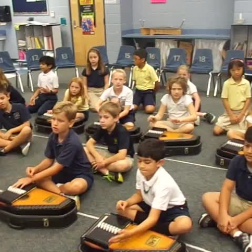 16-17 Ms. Townsend's 3rd grade class "Saints Go Marching in" autoharp