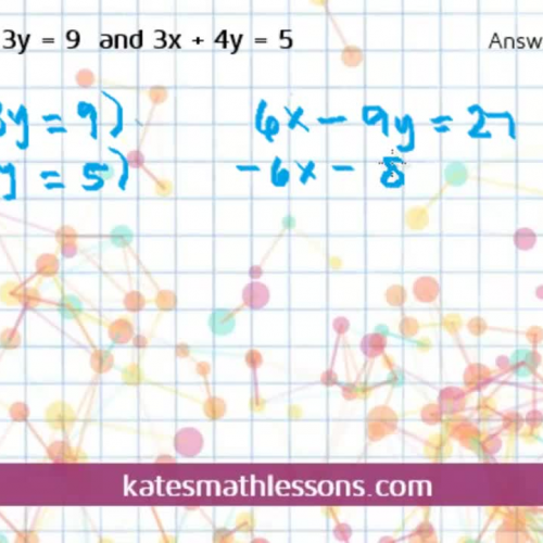 Solving a System of Equations with Elimination