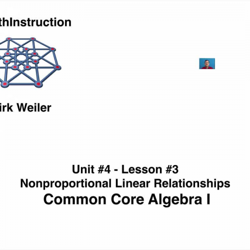 Common Core Algebra I.Unit 4.Lesson 3.Nonproportional Linear Relationships