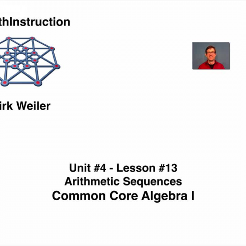 Common Core Algebra I.Unit 4.Lesson 13.Arithmetic Sequences