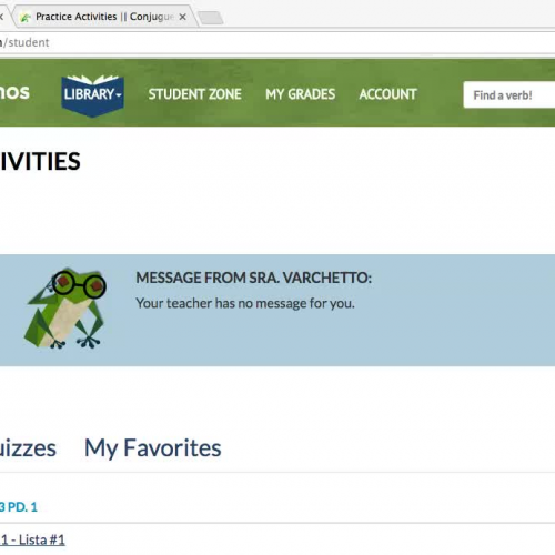 Conjuguemos Tutorial
