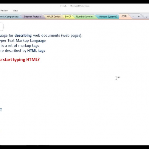 HTML 5 Tutorials - Lesson #1