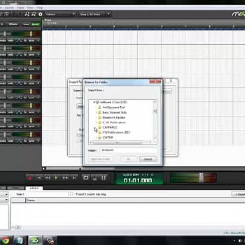 Mixcraft Tutorial - Loading Library