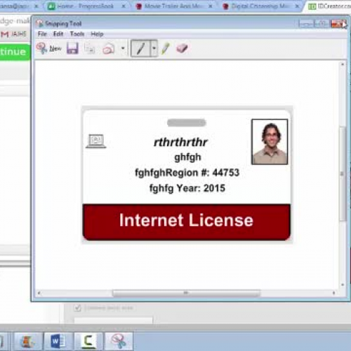 ID Creator/Windows Snipping Tool Tutorial