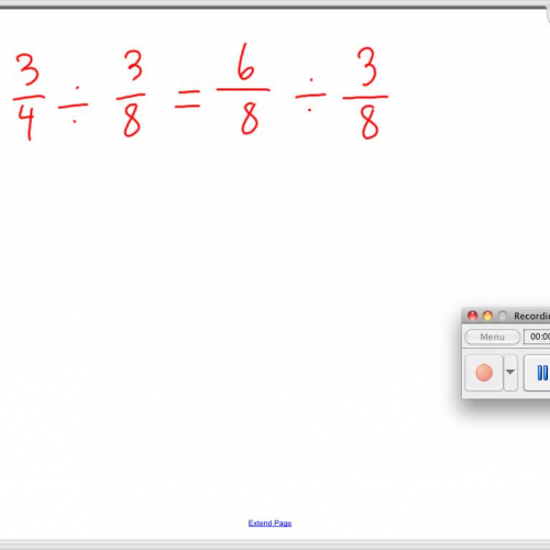 Dividing Larger fractions by smaller fractions