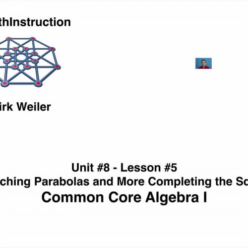 Common Core Algebra I.Unit 8.Lesson 5.Stretching Parabolas and Completing the Square