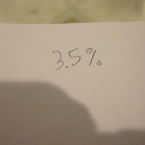 converting a percent with a decimal in it