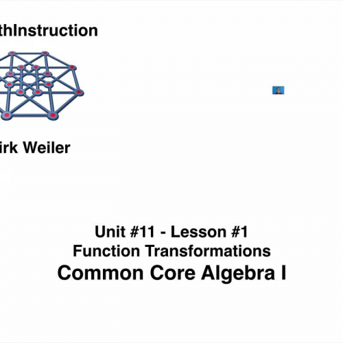 Common Core Algebra I.Unit 11.Lesson 1.Function Transformations