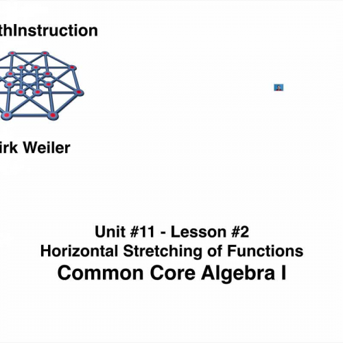 Common Core Algebra I.Unit 11.Lesson 2.Horizontal Stretching of Functions