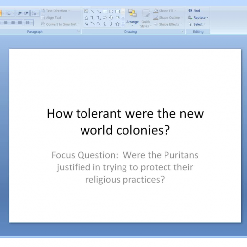 Module 2.3:  Religious Toleration