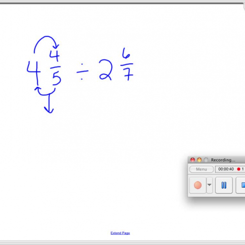 Sticky Quiz OOPS--Dividing Fractions