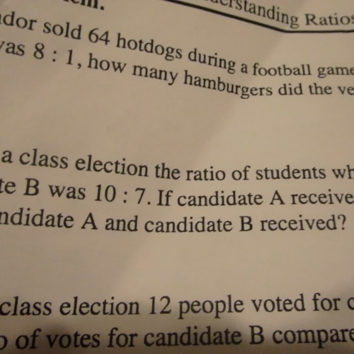Understanding Ratios video four