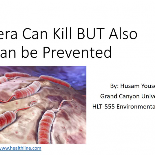 Cholera Can Kill BUT Also Can be Prevented 