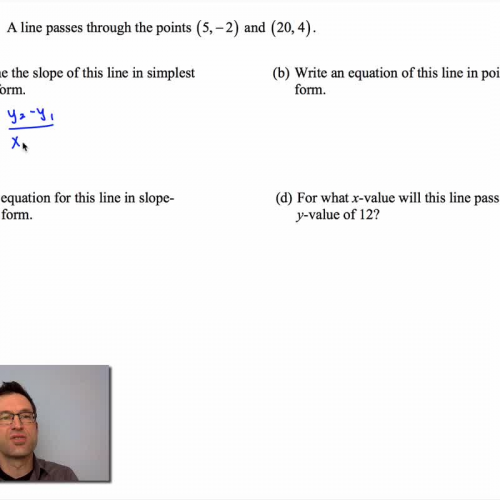 Common Core Algebra II.Unit 3.Lesson 3.Forms of a Line
