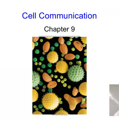 Introduction to Cellular Communication