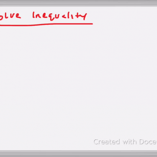 Solving inequality with scenario