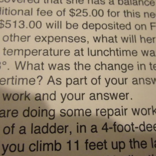 Integers and change in temperature
