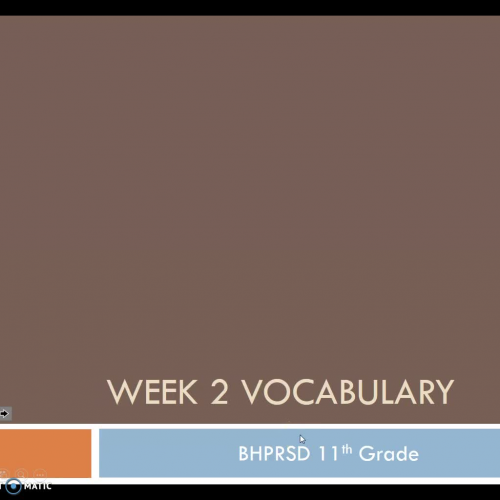 English 3 Vocabulary Unit 2