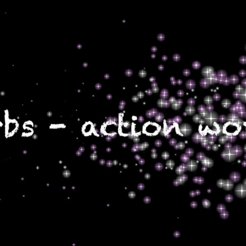 Verbs by the First Grade Class