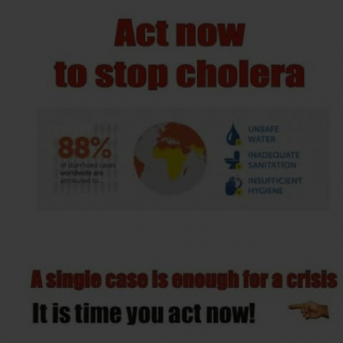 Act now to stop cholera