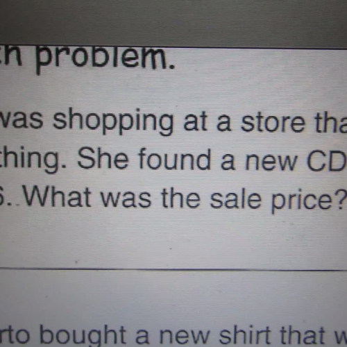 Finding sale price