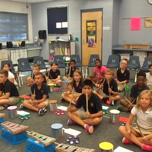 16-17 Ms. Farinas' 4th grade class "Can Can" by Offenbach, from KidStix by Almeida