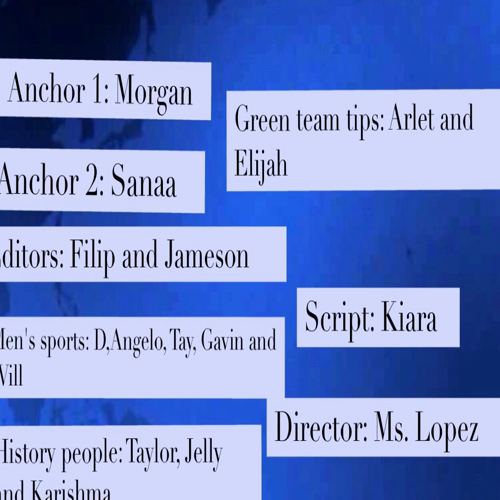 Announcements monday