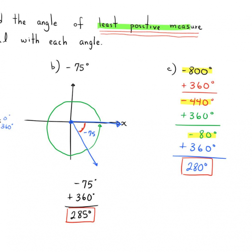 2.1 Angles (Example 5 Part 2)