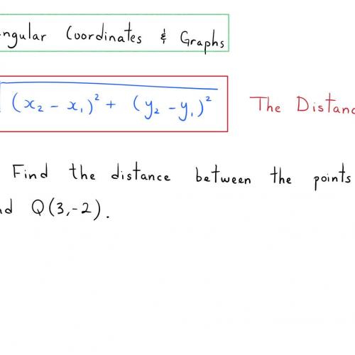 CA: 2.1 Rectangular Coordinates (Ex 2)