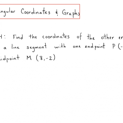 CA: 2.1 Rectangular Coordinates (Ex 4)