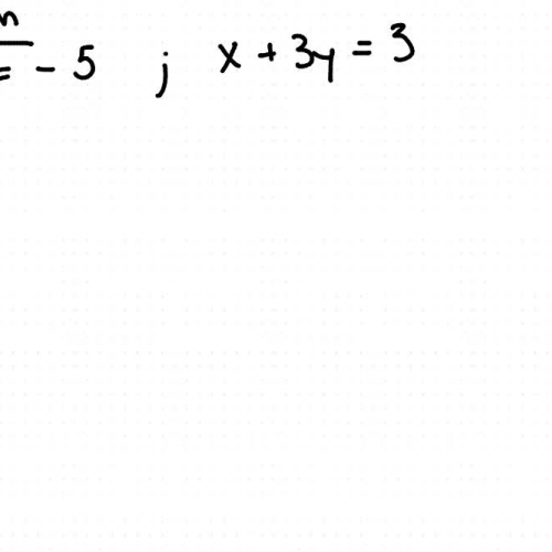 Solving Linear Systems using Substitution