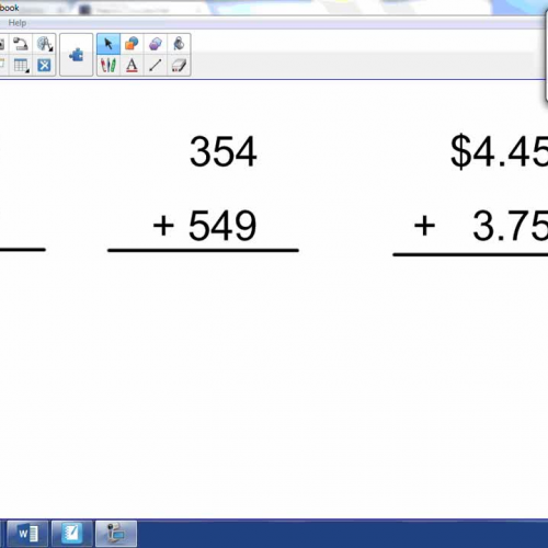 Regrouping  ones and tens while adding