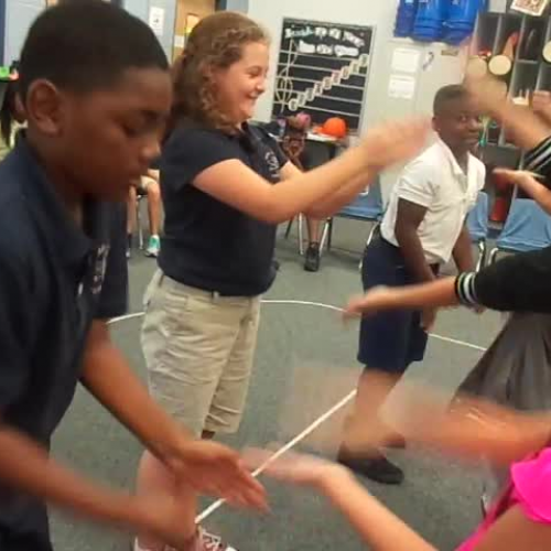 16-17 Ms. Hanks' 5th grade class "Omochi" Japanaes Hand Clapping Game