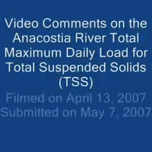 Anacostia River Clarity Test