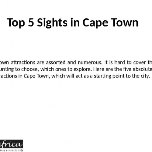 Places to visit in Cape Town