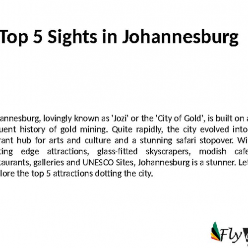 Places to visit in johannesburg