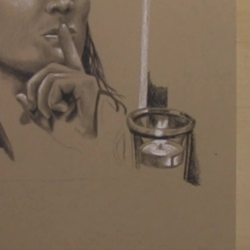Using Black and White Charcoal on Toned Paper