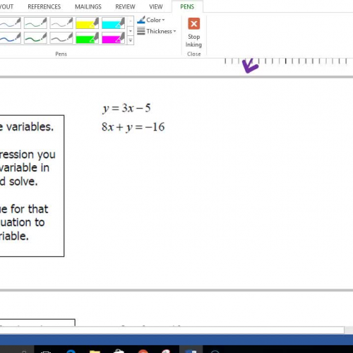 Alg 2 Solve Linear Systems