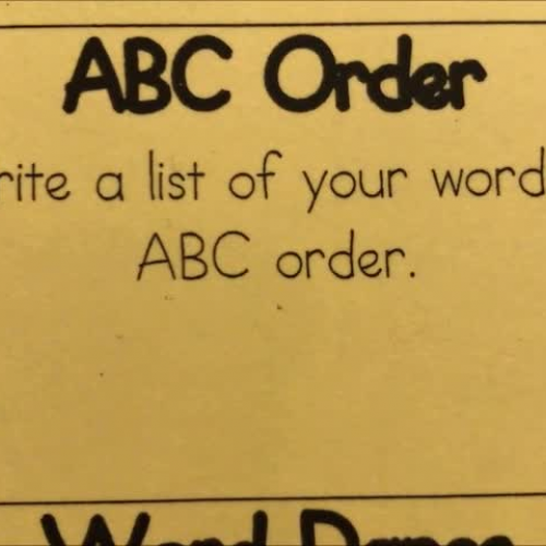 WSB ABC ORDER VIDEO