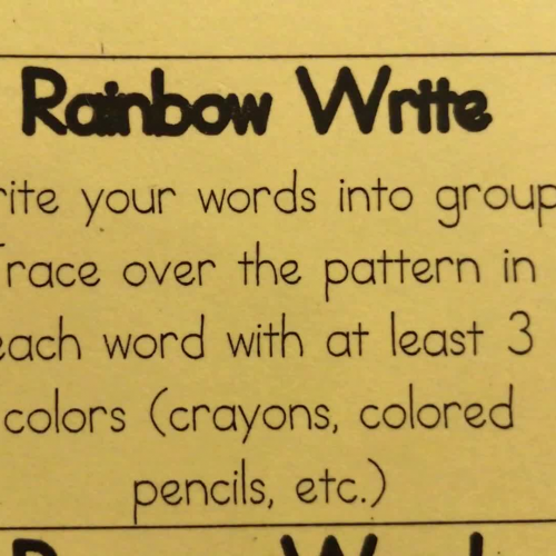 WSB Rainbow Write