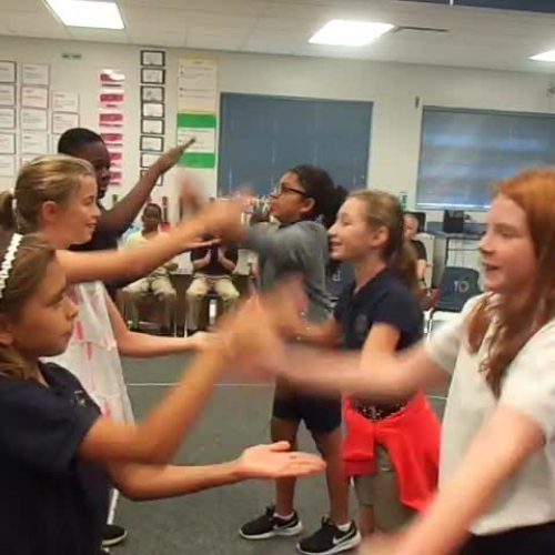 16-17 Ms. Danley's 5th grade class "Omochi" Japanese Hand Clapping Game